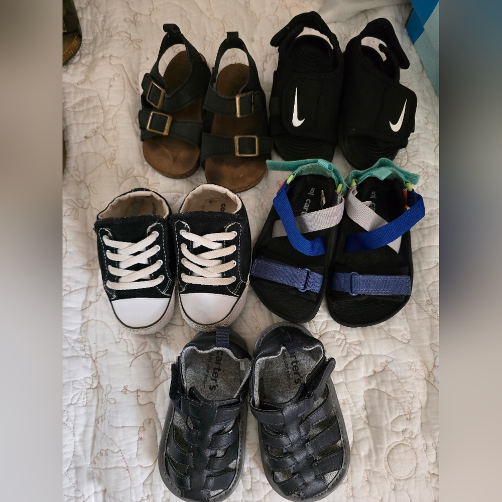 Size 4& 5 Shoe Bundle Converse Nike Carters